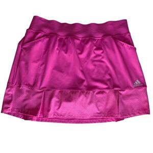 ADIDAS Ladies Size L Primegreen Golf Tennis Skort Hot Pink